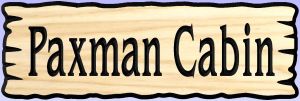 Paxman Cabin sign